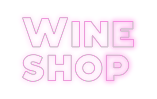 Custom Neon: Wine shop - Neon Filter