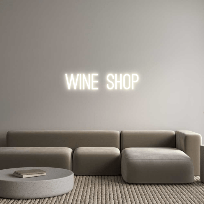 Custom Neon: WINE SHOP - Neon Filter