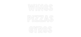 Custom Neon: WINGS PIZZAS... - Neon Filter