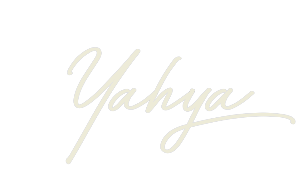 Custom Neon: Yahya - Neon Filter