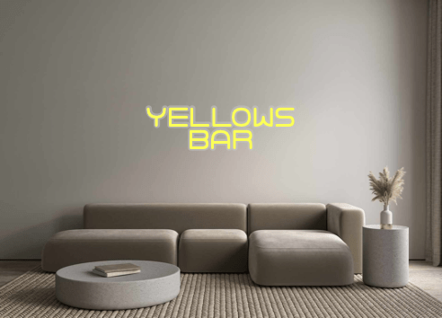 Custom Neon: YELLOWS BAR - Neon Filter