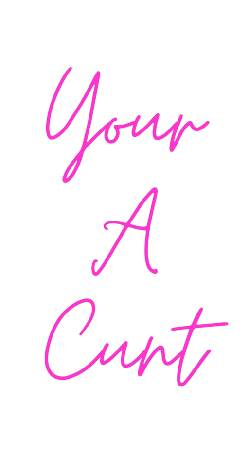 Custom Neon: Your A Cunt - Neon Filter