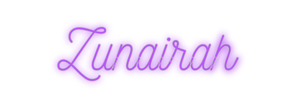 Custom Neon: Zunairah - Neon Filter