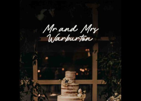 Custom Wedding Neon: Mr and Mrs ... - Neon Filter