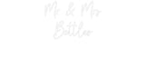 Custom Wedding Neon: Mr & Mrs Bet... - Neon Filter