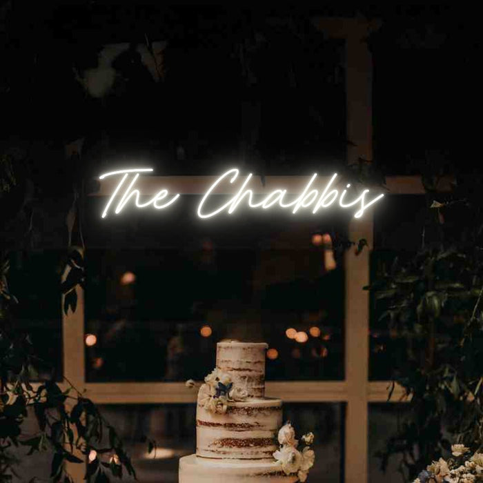 Custom Wedding Neon: The Chabbis - Neon Filter