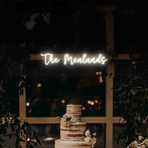 Custom Wedding Neon: The Mealands - Neon Filter