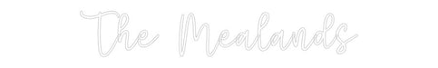 Custom Wedding Neon: The Mealands - Neon Filter