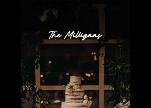 Custom Wedding Neon: The Milligans - Neon Filter