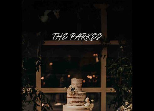 Custom Wedding Neon: THE PARKES’ - Neon Filter