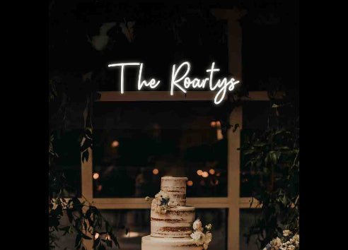 Custom Wedding Neon: The Roartys - Neon Filter