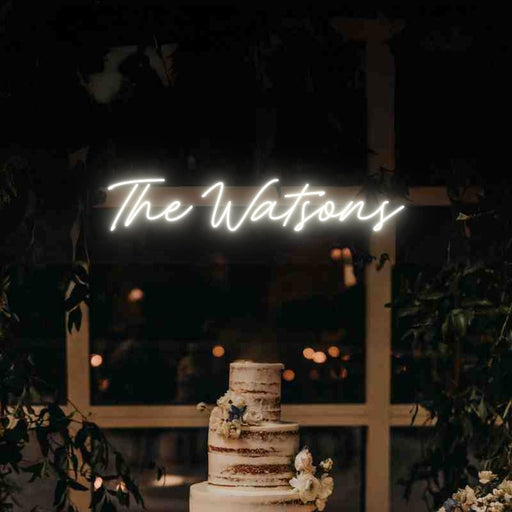 Custom Wedding Neon: The Watsons - Neon Filter