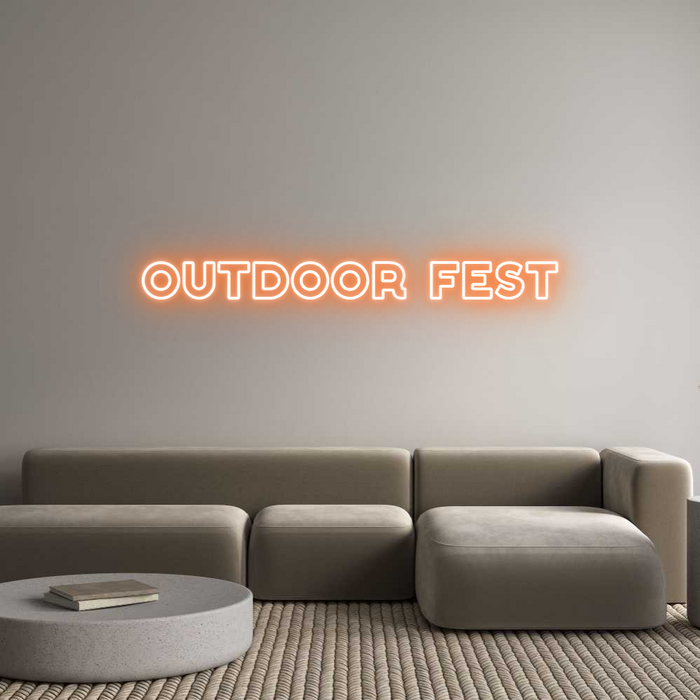 Custom Neon: OUTDOOR FEST