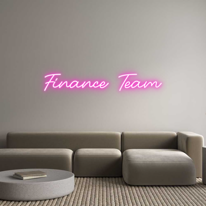 Custom Neon: Finance Team