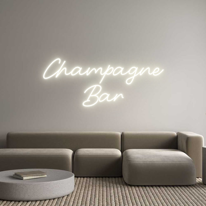Custom Neon: Champagne
Bar