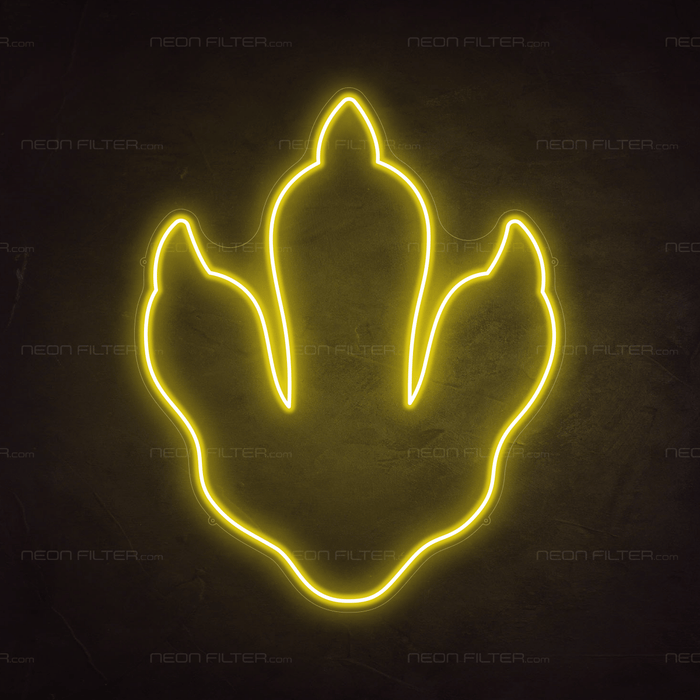 Dinosaur Footprint Neon Sign - Neon Filter