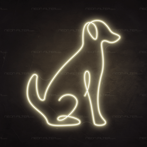 Dog Neon Sign - Neon Filter