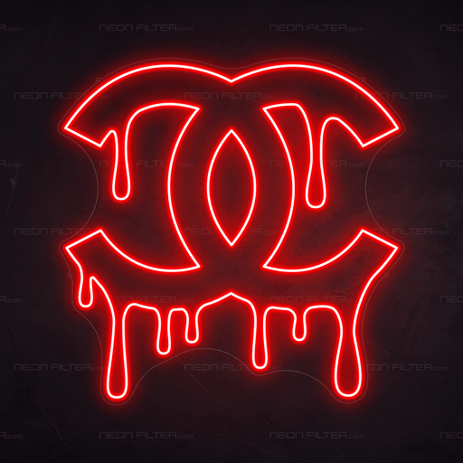 Dripping Chanel Neon Sign - Neon Filter