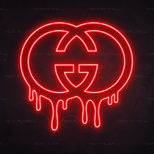 Dripping Gucci Neon Sign - Neon Filter