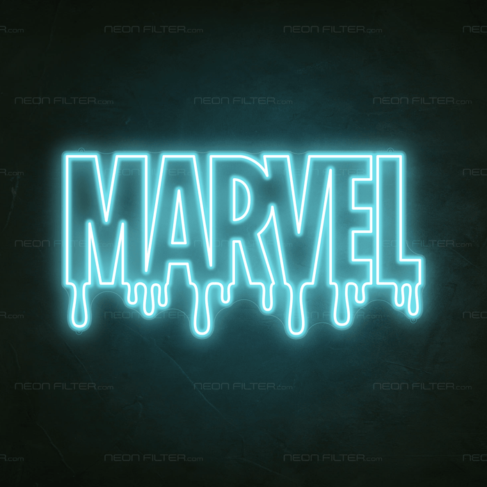 Dripping Marvel Neon Sign - Neon Filter