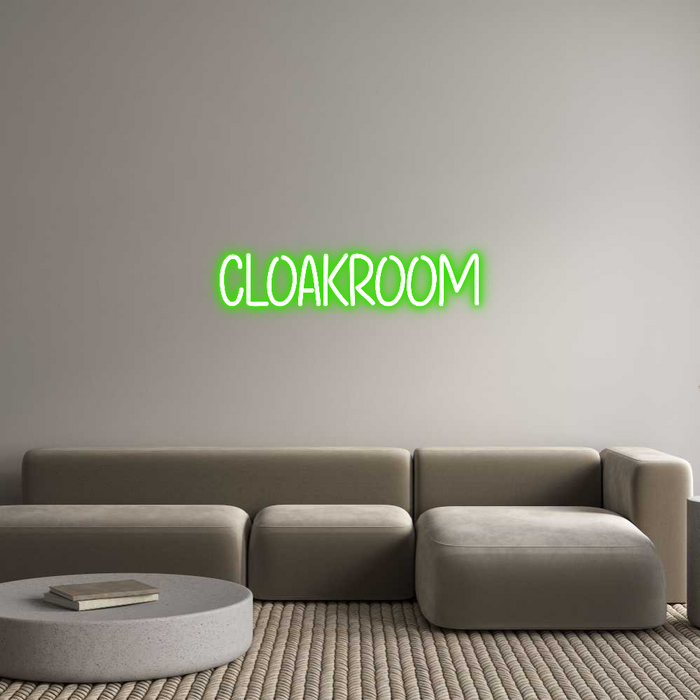 Custom Neon: CLOAKROOM