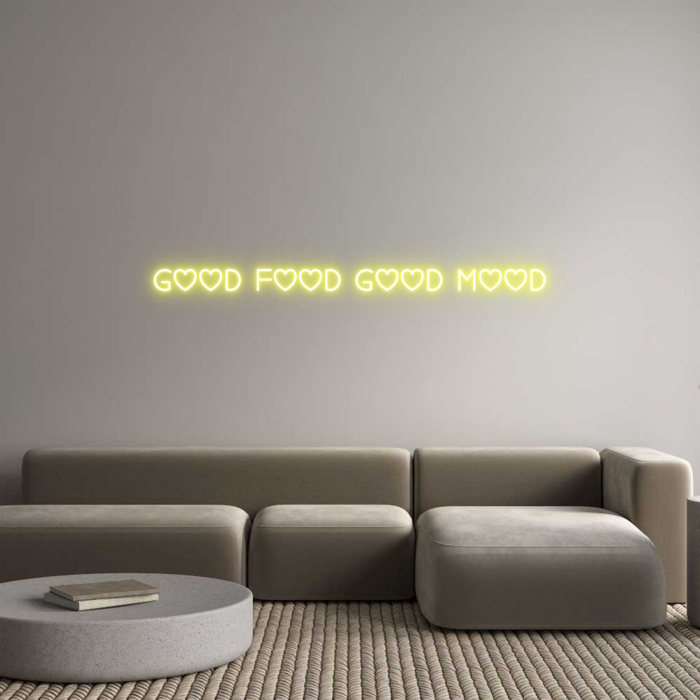 Custom Neon: GOOD FOOD GOO...