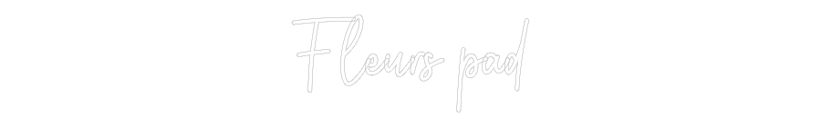 Custom Neon: Fleurs pad