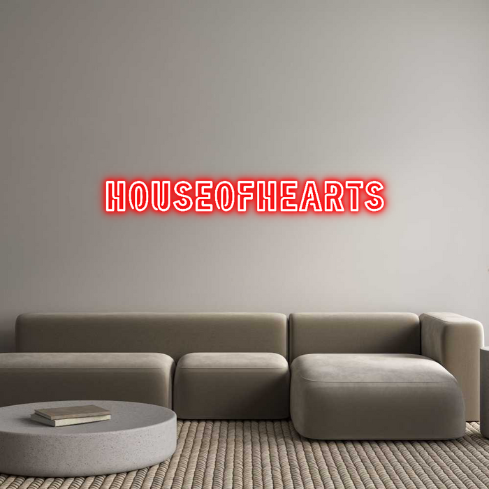 Custom Neon: HOUSEOFHEARTS