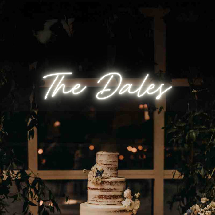 Custom Wedding Neon: The Dales