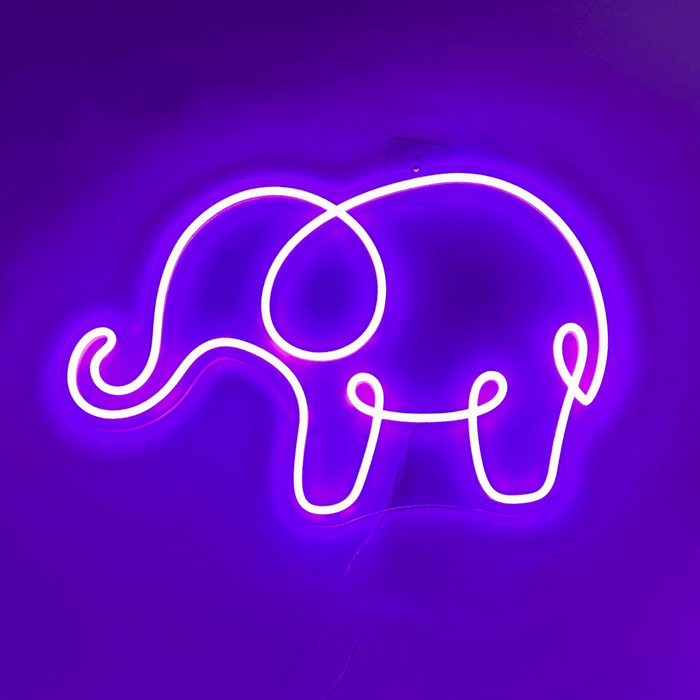 Elephant Neon Sign - Neon Filter