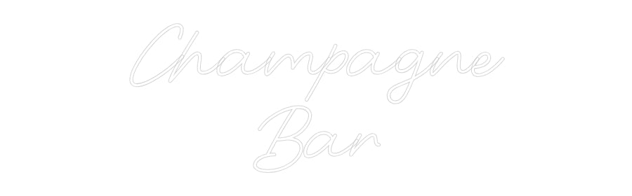 Custom Neon: Champagne
Bar