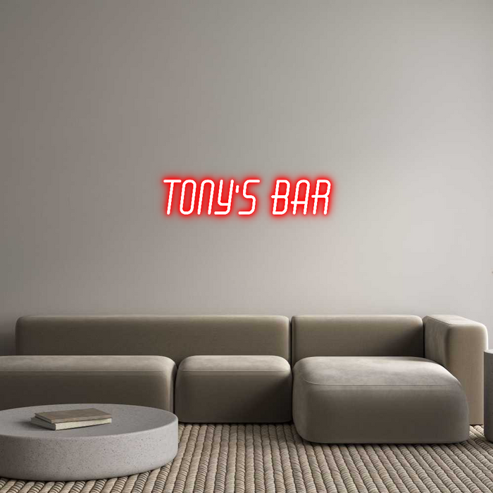 Custom Neon: TONY'S BAR