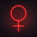 Female Symbol Neon Sign - Neon Filter