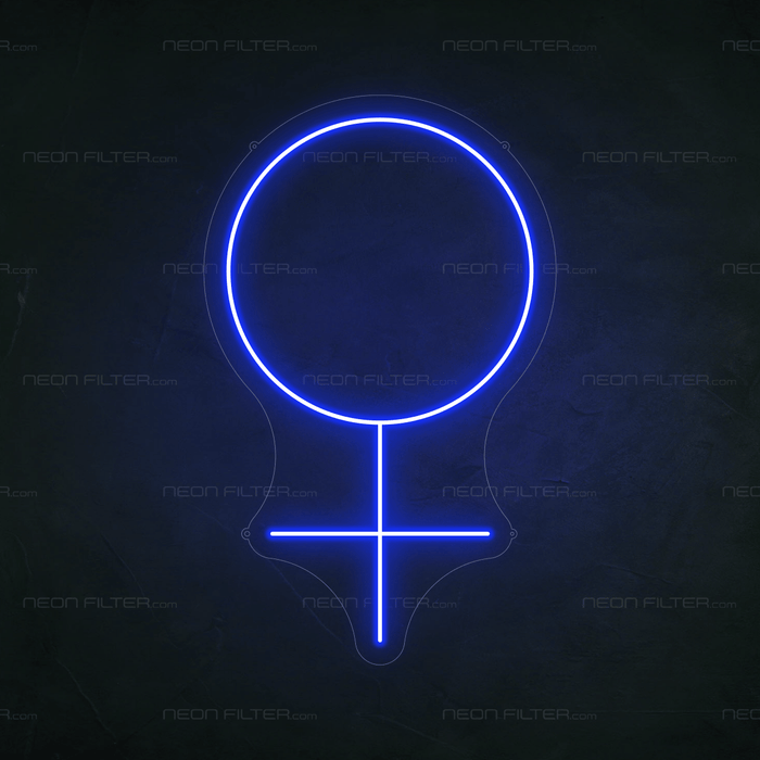 Female Symbol Neon Sign - Neon Filter