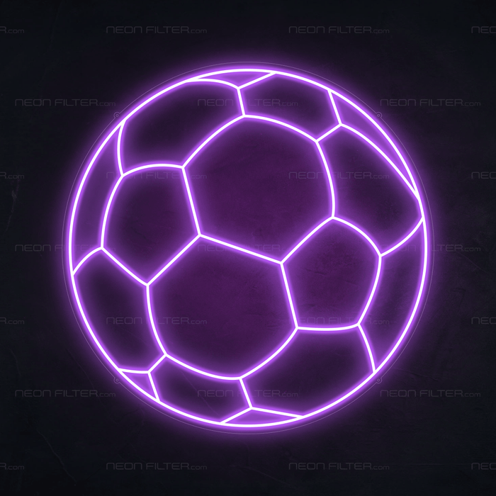 Football Neon Sign - Neon Filter