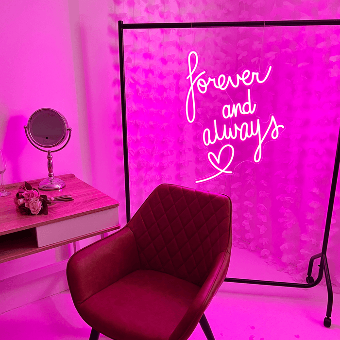 Forever And Always Neon Sign - Neon Filter