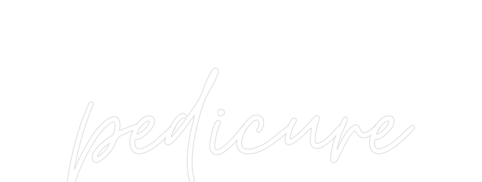 Custom Neon: pedicure