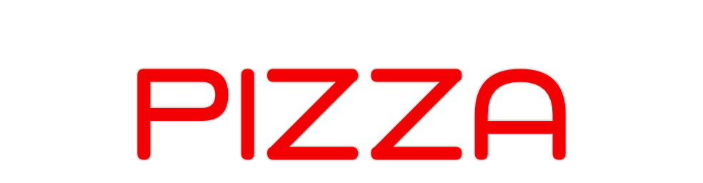 Custom Neon: Pizza