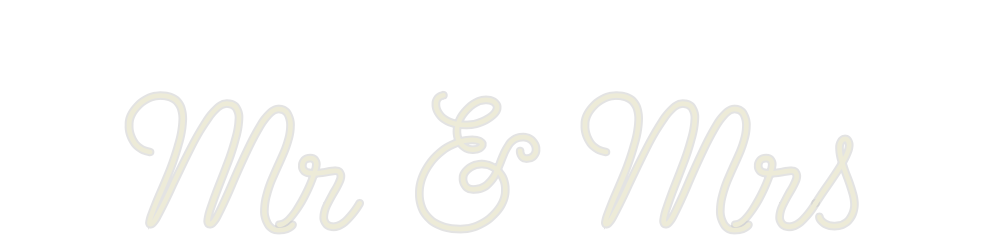 Custom Neon: Mr & Mrs
