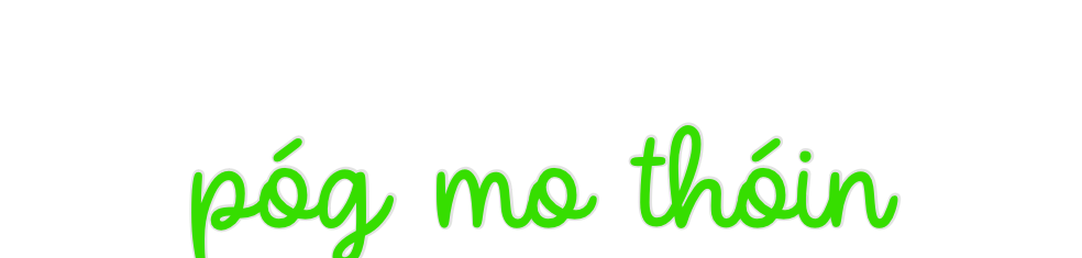 Custom Neon: póg mo thóin