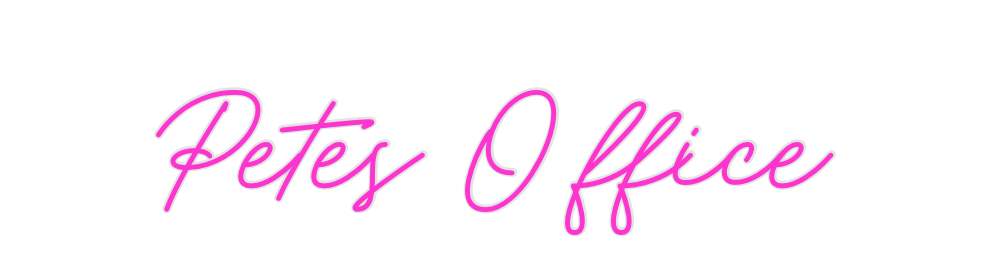 Custom Neon: Petes Office