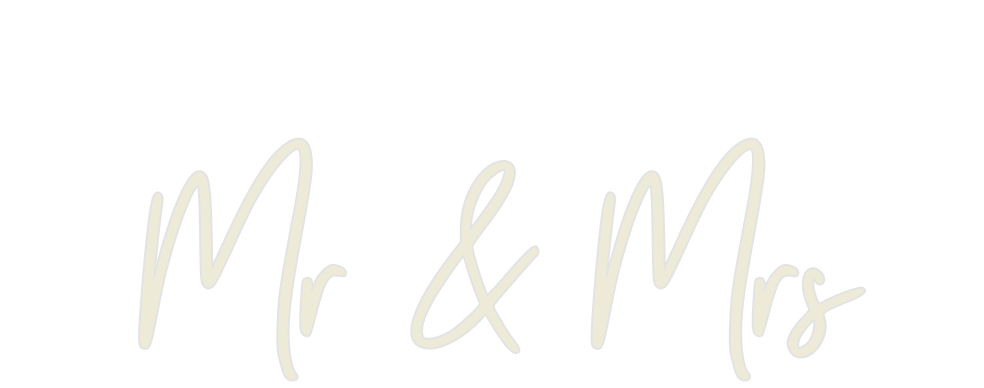 Custom Neon: Mr & Mrs