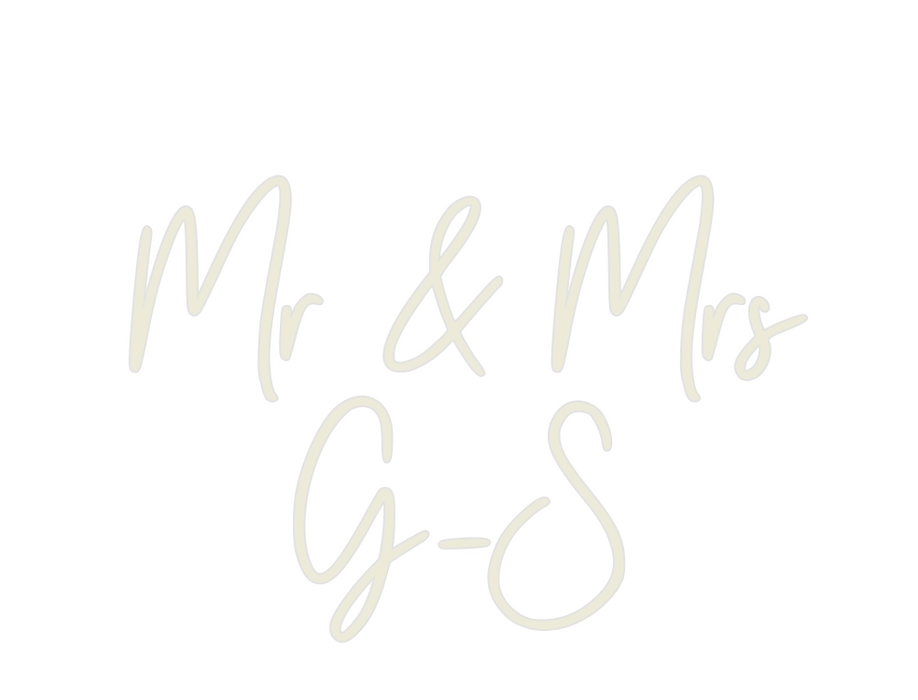 Custom Neon: Mr & Mrs
G-S