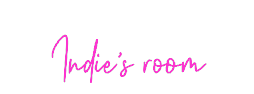 Custom Neon: Indie’s room