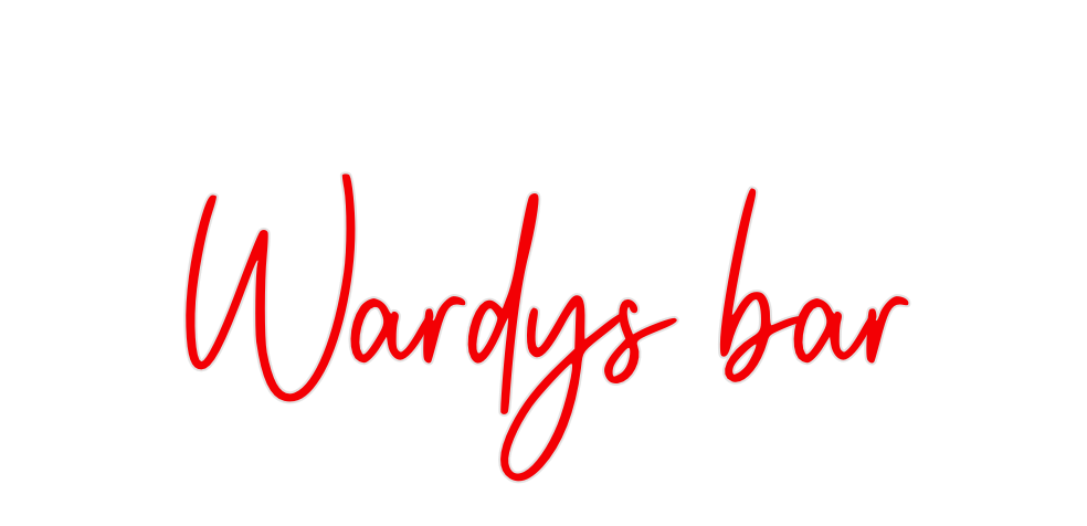 Custom Neon: Wardys bar