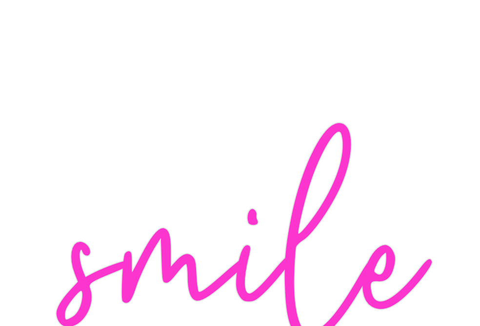 Custom Neon: smile