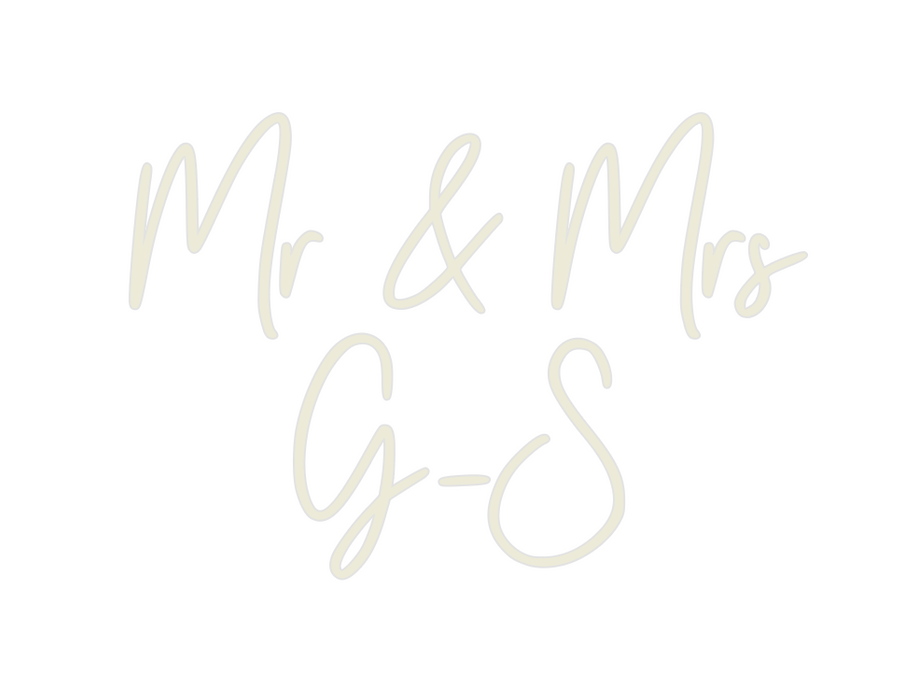 Custom Neon: Mr & Mrs
G-S