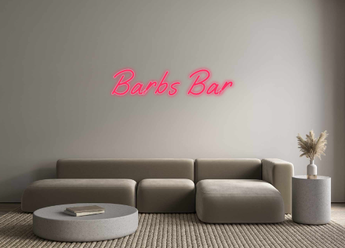 Custom Neon:  Barbs Bar