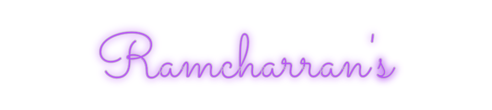 Custom Neon: Ramcharran's