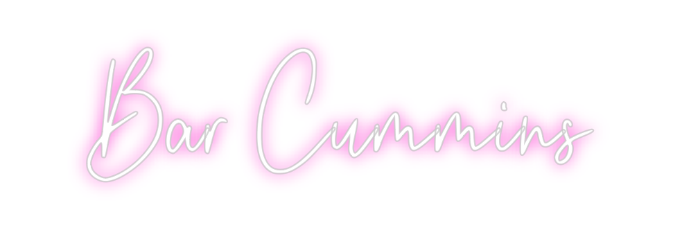 Custom Neon: Bar Cummins